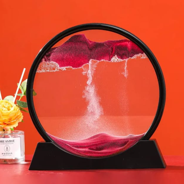 3d Sandscape Moving Sand Art Picture Round Glass