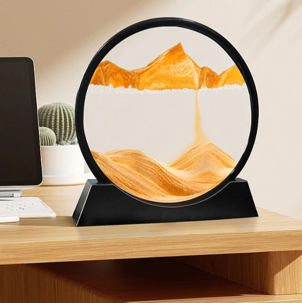3d Sandscape Moving Sand Art Picture Round Glass