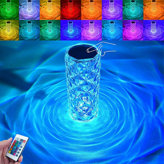 Daimond Crystal Lamp With Remote LED Crystal Table Lamp 16 Color