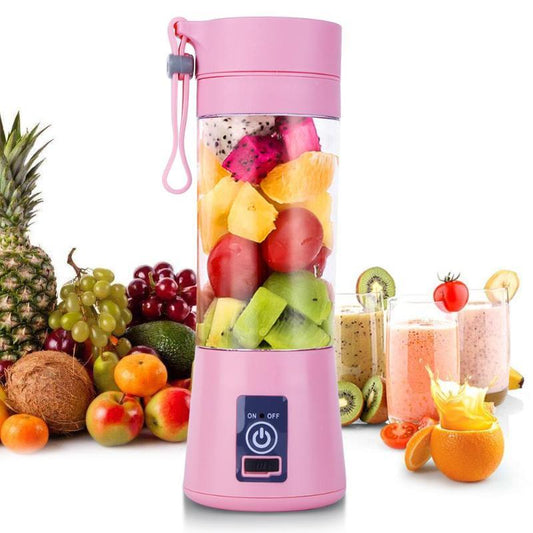 Portable Electric Juicer USB Charging Fruit Mixers Smoothie 6 Blades