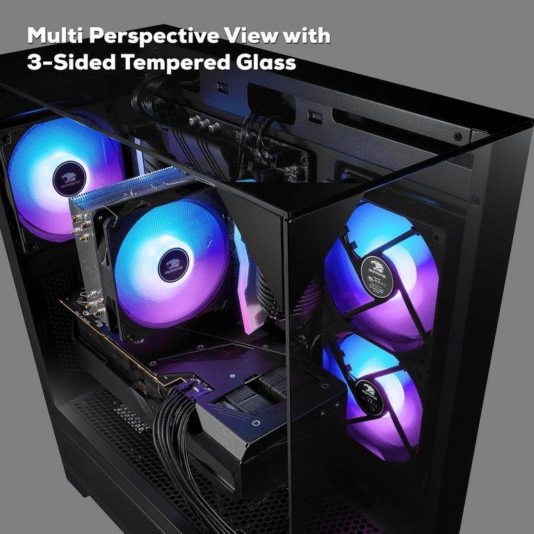iBUYPOWER ESA7R77XT01 Gaming PC Desktop - AMD Ryzen 7 8700F, AMD Radeon RX 7700 XT 12GB, 32GB DDR5 Non-RGB RAM, 1TB NVMe SSD - Image 7