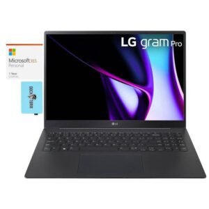 LG Gram Pro Home/Business Laptop (Intel Ultra 7-155H 16-Core, 32GB LPDDR5X 7466MHz RAM, 1TB SSD, GeForce RTX 3050, 16.0in 120 Hz 2.8K (2880x1800), Wifi, Bluetooth, Backlit KB, Win 11 Home)