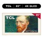 TCL 85" Class NXTVISION TV 4K QLED Smart TV with Google TV and Flush Wall Mount (NEW 2024), 85A300W