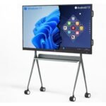 TIBURN HQ Board 75" R2 MAX, Smart Board 4K UHD Touch Screen All-in-One Computer for Office and Classroom with Android 13 and Windows 11 Pro & Open App Ecosystem