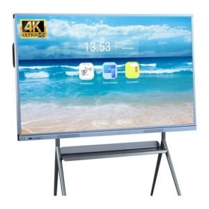 OmninexHub Smart Board for Classroom, 55 Inch Touch Screen All-In-One Compute Multi-Touch Dual System Interactive Whiteboard for Conference And Education