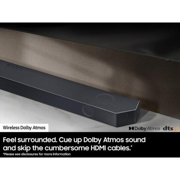 SAMSUNG Q-Series 11.1.4ch Wireless Dolby Atmos Soundbar + Rear Speakers w/ Q-Symphony HW-Q990C/ZA - Image 5