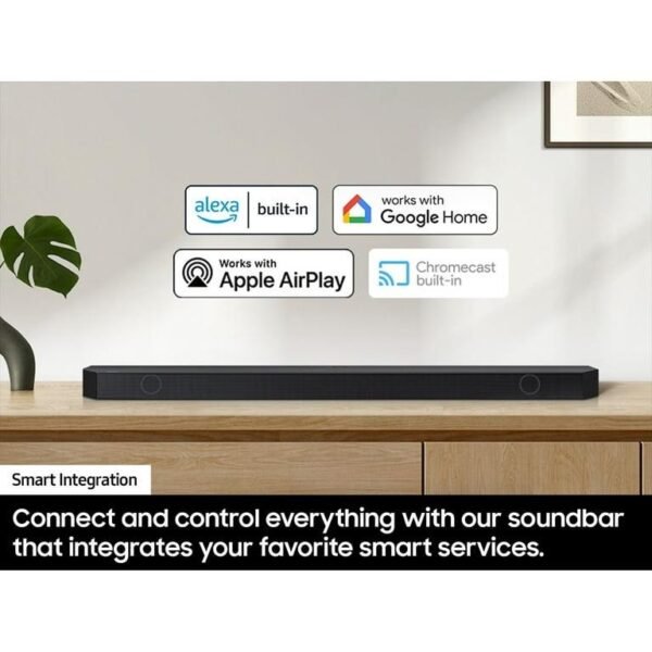 SAMSUNG Q-series 11.1.4 ch. Wireless Dolby ATMOS Soundbar + Rear Speakers with Q-Symphony HW-Q990D - Image 4