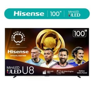 Hisense 100" Class U8 Series Mini-LED ULED 4K UHD Google Smart TV (100U8QG, 2025 Model)