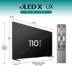 Hisense 110-Inch Class Mini-LED Premium ULED X Series 4K Google Smart TV (110UX, 2024) - QLED, 144Hz, Dolby Vision Atmos, HDR10+, 4.2.2 Ch Audio, Alexa Compatibility, Hands Free Voice Control