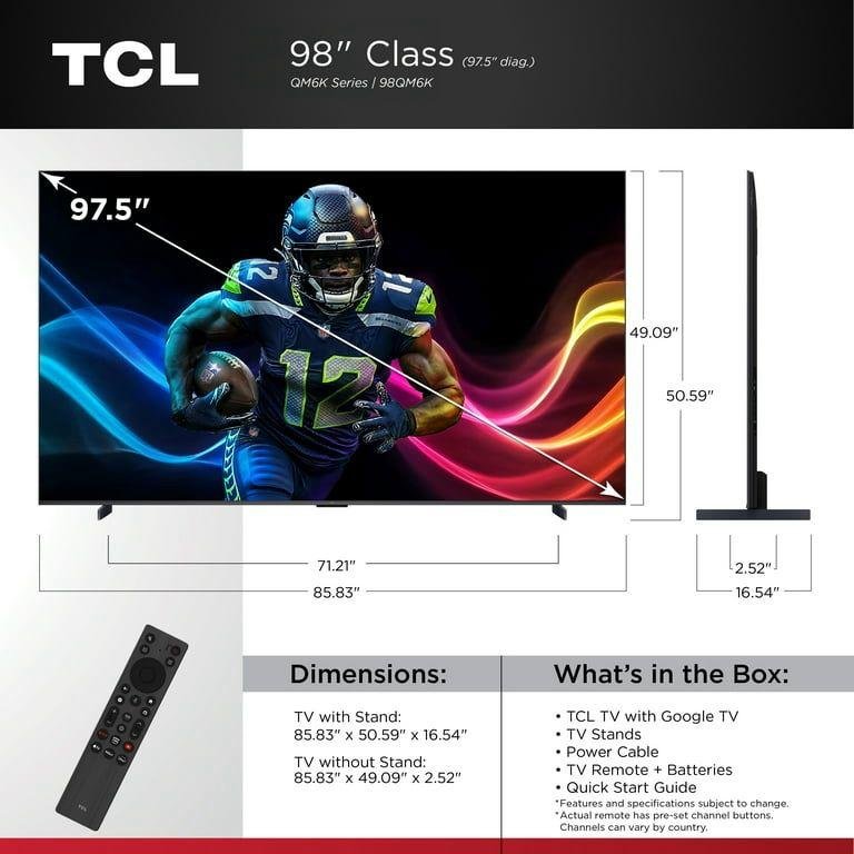 TCL 98" QM6K Series QD-Mini LED QLED 4K UHD Smart TV with Google TV (NEW 2025) 98QM6K - Image 19
