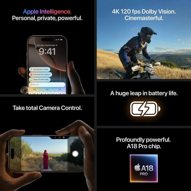 Straight Talk Apple iPhone 16 Pro Max, 256GB, Desert Titanium - Image 7