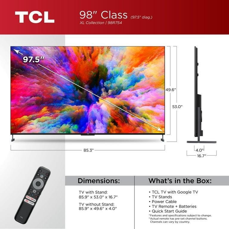 TCL 98" Class XL Collection 4K UHD QLED Dolby Vision HDR Smart Google TV, 98R754 - Image 6