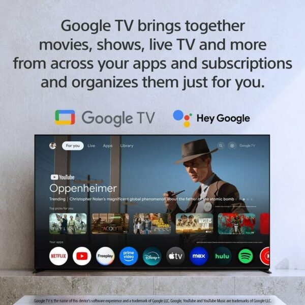 Sony 98" class BRAVIA 5 Mini LED 4K HDR Smart Google TV K-98XR50, 2025 Model - Image 6