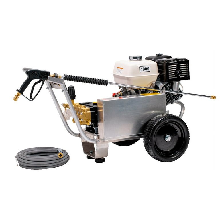 Pressure-Pro Eagle II Series 4000 PSI 4.0 GPM Gas Cold Water Belt Driven Pressure Washer with Honda GX390 Engine, GP Pump - Image 2