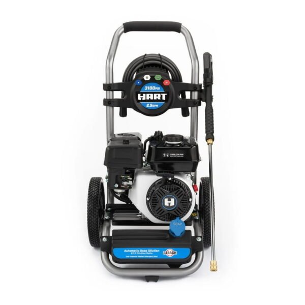 HART 3100 PSI 2.5 GPM 212cc 4-Cycle OHV Gas Powered Cold Water Pressure Washer - Image 2