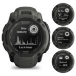 Garmin Instinct 2X Solar Rugged GPS Smartwatch, Moss with Power Glass Lens, LED Flashlight