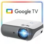 HAPPRUN 4K Google TV Projector with WiFi and Bluetooth,Google Officially Licensed, Dolby Audio