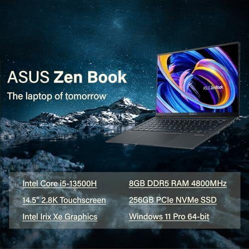 ASUS Zenbook 14.5"2.8K (2880 x 1800) 120Hz OLED, 13th Gen Intel, Backlit Keyboard, Military-Grade - Image 5