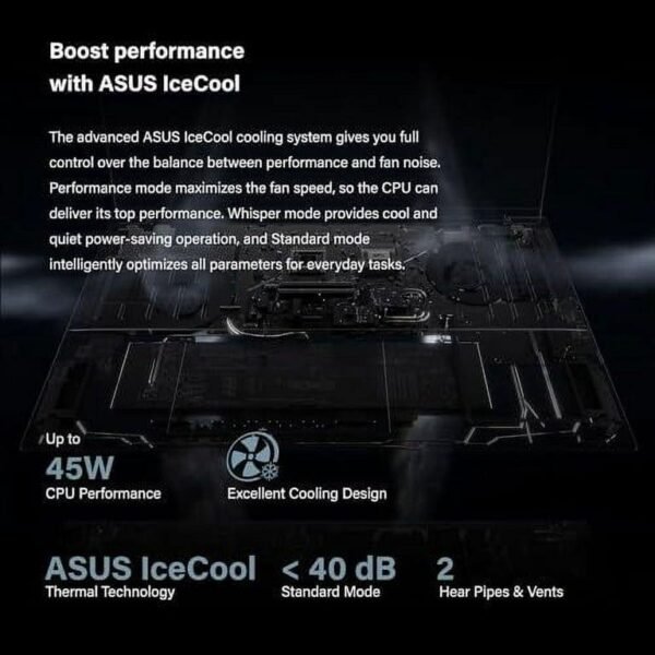 ASUS Zenbook 14.5"2.8K (2880 x 1800) 120Hz OLED, 13th Gen Intel, Backlit Keyboard, Military-Grade - Image 4