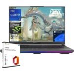 ASUS ROG Strix G16 16” Gaming Laptop, Intel i9-14900HX, ‎NVIDIA GeForce RTX 4070, 64GB DDR5, 1TB SSD, Wi-Fi 6E, Windows 11 Pro
