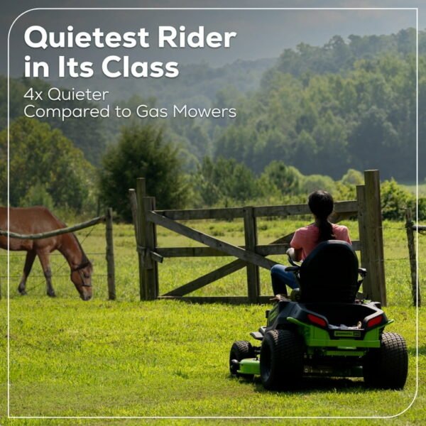 Greenworks 60V 42" Cordless Battery CrossoverT Riding Lawn Mower + (6) 8.0Ah Batteries & 600kW Charger 7422402 - Image 2