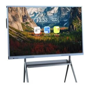 OmninexHub 4K Smart Board 55 Inch Touch Screen All-in-One, Interactive Whiteboard with Dual System & Cloud Sharing Ideal for Classroom, Office & Educational Presentations
