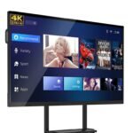 YCKJNB 65-inch Smart White Board, 4K UHD 2160P Touch Screen Display Whiteboard, Built-in UHD Camera, Open Application Ecosystem, Interactive Whiteboard for Business Office with Wall Mount Bracket