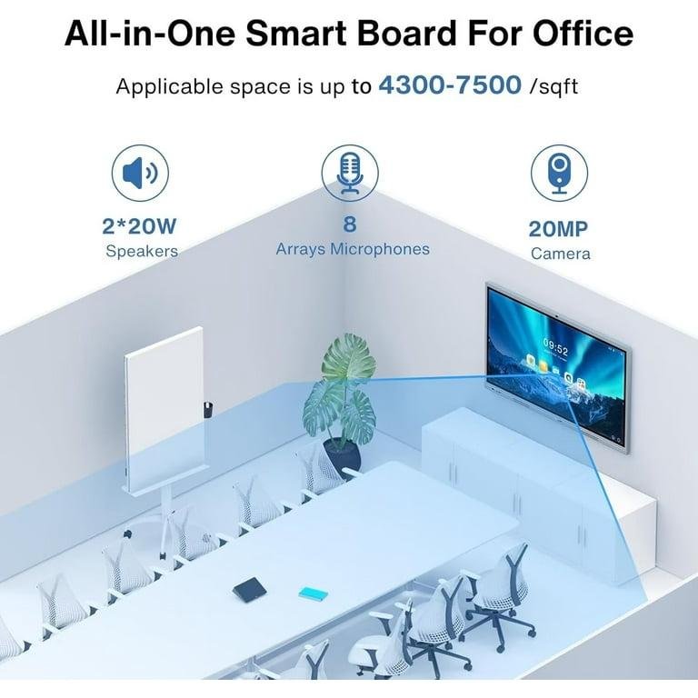 BELNET Smart Board 55" Interactive Whiteboard Pro Infrared Touch+Screen Mirroring for Boardrooms, Classroom and Office - Image 3