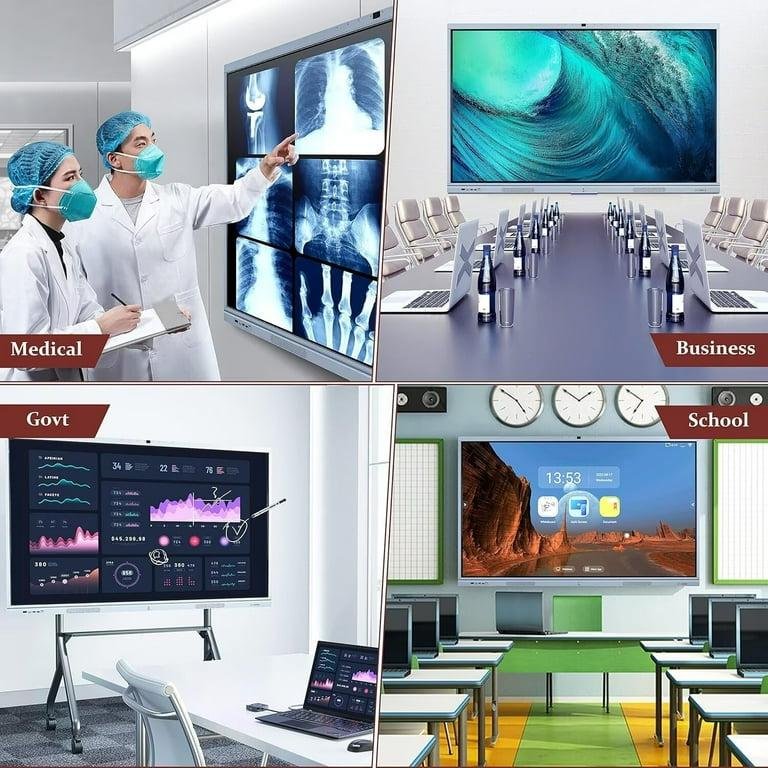 BELNET Smart Board 65" Interactive Whiteboard Pro Infrared Touch+Screen Mirroring for Boardrooms, Classroom and Office - Image 7