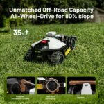 Mammotion LUBA Mini AWD 800H Robot Lawn Mower, Reception 0.2 Acre, Max 0.25 Acre Coverage,All-Wheel Drive 80% Slope, UltraSense AI Vision & App Control, With 4G,Adjustable Cut Height 2.2"-4.0"