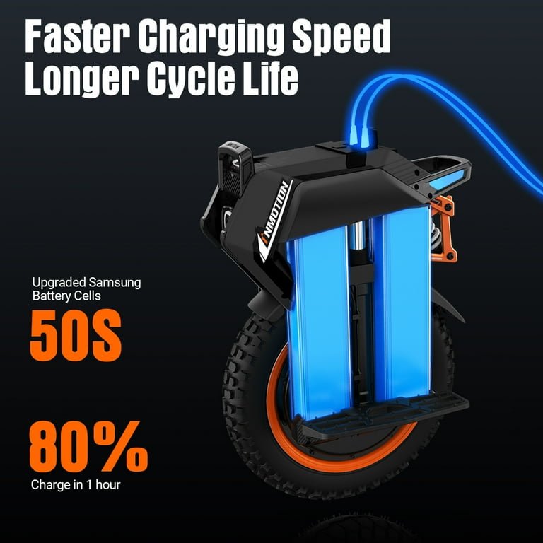 INMOTION Adventure Hoverboard Electric Unicycle, One Wheel EUC Portable Self-Balancing Monowheel for Adults - Image 3