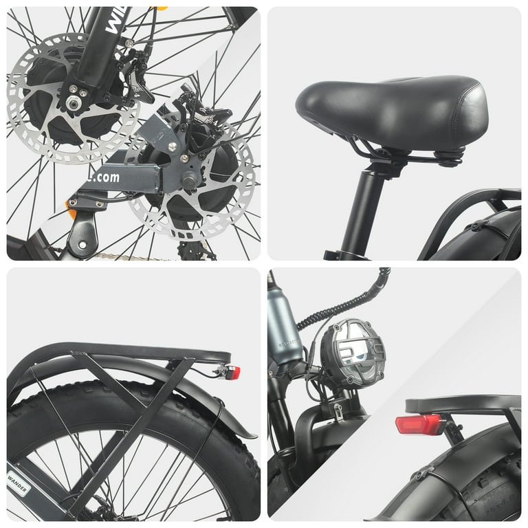 Dual Motors AWD 2600W Electric Bike for Adult 26'', UL2849 48V 30/60AH Removable Battery E-mountain bike 4.0 Fat Tire up to 32MPH Long Range Off-road Ebike Beach Dual Hydraulic&Brakes E-Bicycle - Image 6