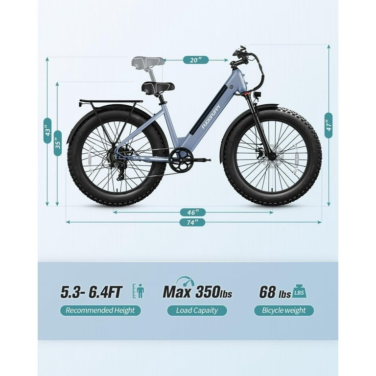 DRIFT.SLIDE 1500W Electric Bike for Adults Full Suspension, 20" Fat Tire, 20.8AH Long Seat Dirt Bike, Max 31MPH & 40-150 Miles, Moped Style Ebike for Snow, Mountains, Road - Image 6