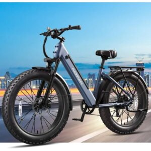 Puckipuppy Electric Bicyles,Peak 960W Electric Bike,26" Fat Tire E-Mountain Bikes,48V 15Ah Ebike for Adults,Blue UL2849