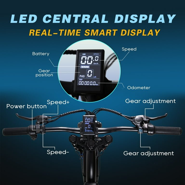 DRIFT.SLIDE 1500W Electric Bike for Adults Full Suspension, 20" Fat Tire, 20.8AH Long Seat Dirt Bike, Max 31MPH & 40-150 Miles, Moped Style Ebike for Snow, Mountains, Road - Image 4