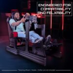 GTR Simulator GTA Revolution Racing Cockpit Video Game Chair w/ Black/Red Seat & Universal Mount