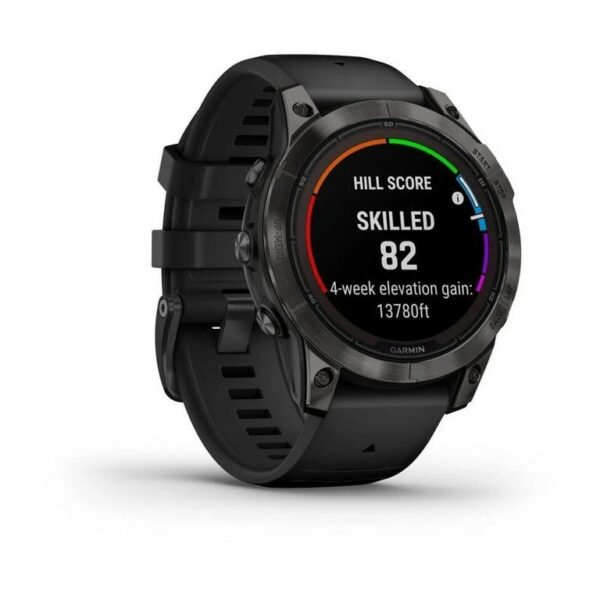 Garmin Fenix 7 Pro Sapphire Solar Edition 47 MM Carbon Gray DLC Titanium with Black Band GPS Smartwatch Built-in Flashlight And Power Sapphire Solar Charging - Image 8