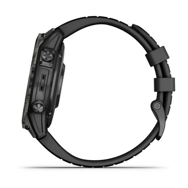 Garmin Fenix 7 Pro Sapphire Solar Edition 47 MM Carbon Gray DLC Titanium with Black Band GPS Smartwatch Built-in Flashlight And Power Sapphire Solar Charging - Image 5