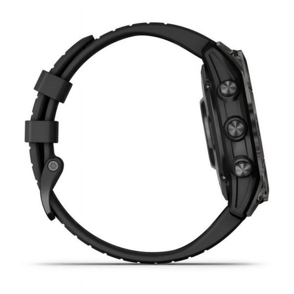 Garmin Fenix 7 Pro Sapphire Solar Edition 47 MM Carbon Gray DLC Titanium with Black Band GPS Smartwatch Built-in Flashlight And Power Sapphire Solar Charging - Image 2
