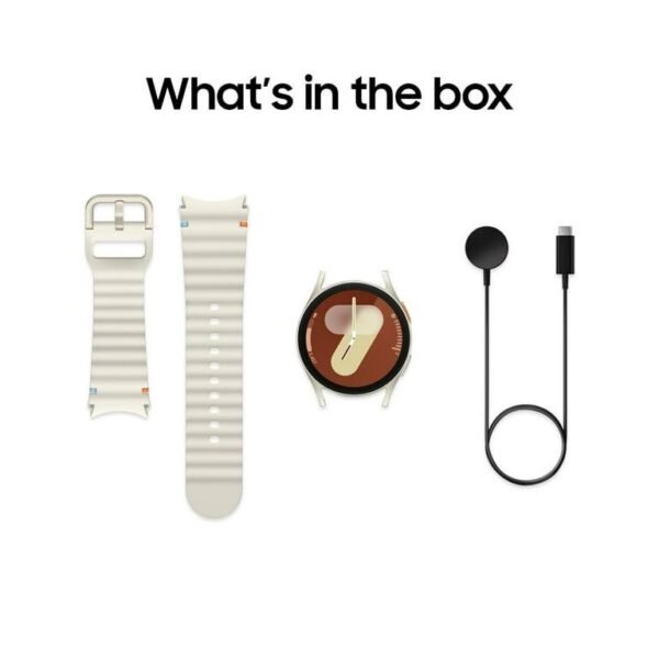 Samsung Galaxy Watch7 40mm Bluetooth and WiFi Aluminum Smart Watch, Cream - Image 2