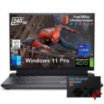 Dell G16 7630 Gaming Laptop, 16" QHD+ 240Hz 3ms Display, Intel 24-Core i9-13900HX, NVIDIA RTX 4070 8GB GDDR6, 64GB DDR5, 4TB SSD, Backlit KB, Win11 Pro, Lifetime Office w/Accessories