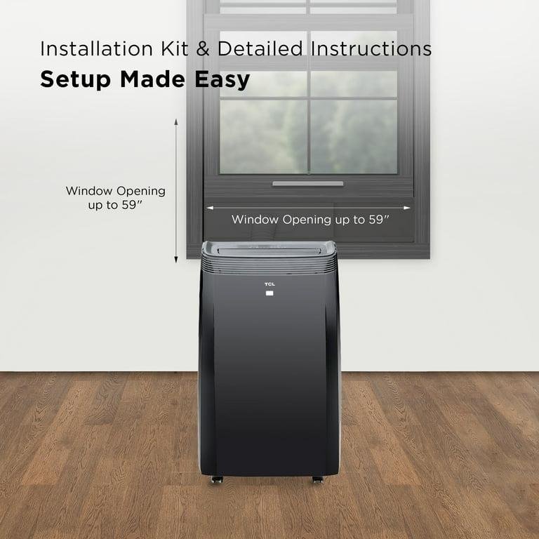 TCL 10,000 BTU 450 sq. ft. Smart Portable Air Conditioner and Heater with Fan & Dehumidifier - Black - W10P95-B5 - Image 6