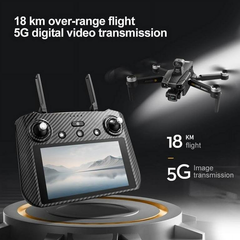 AE86 PRO MAX Screen Control Aerial Drone , Obstacle avoidance drone, Load capacity Endurance 48 minutes, 4K quality, 3-axis stabilized gimbal, Aerial camera, Black/Grey (Gray, 3 Battery_Non-Avoidance) - Image 7