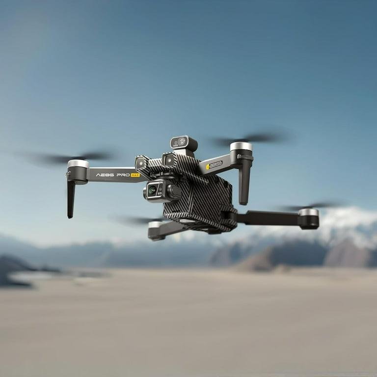 AE86 PRO MAX Screen Control Aerial Drone , Obstacle avoidance drone, Load capacity Endurance 48 minutes, 4K quality, 3-axis stabilized gimbal, Aerial camera, Black/Grey (Gray, 3 Battery_Non-Avoidance) - Image 10