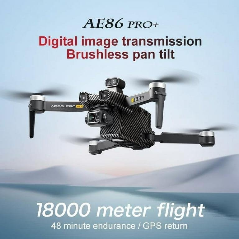 AE86 PRO MAX Screen Control Aerial Drone , Obstacle avoidance drone, Load capacity Endurance 48 minutes, 4K quality, 3-axis stabilized gimbal, Aerial camera, Black/Grey (Gray, 3 Battery_Non-Avoidance) - Image 6