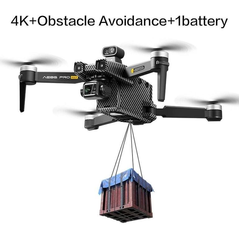 AE86 PRO MAX Screen Control Aerial Drone , Obstacle avoidance drone, Load capacity Endurance 48 minutes, 4K quality, 3-axis stabilized gimbal, Aerial camera, Black/Grey (Gray, 3 Battery_Non-Avoidance) - Image 3