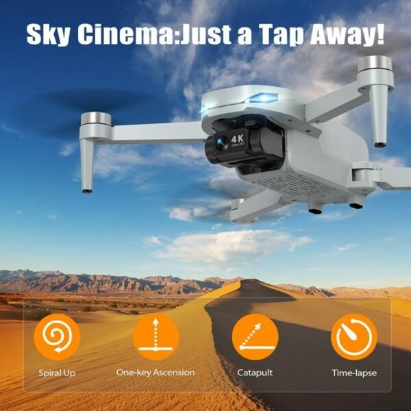 AUOSHI G09S GPS Drone with 4K Camera for Adults Beginner,Upgraded EIS with Brushless Motor,Foldable FPV Quadcopter with Optical Flow, Follow Me, Smart Return Home, 60 Mins Flight Time - Image 4