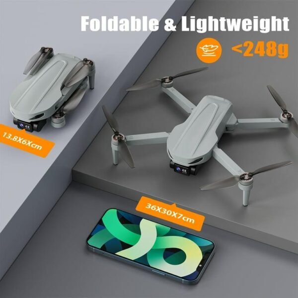 AUOSHI G09S GPS Drone with 4K Camera for Adults Beginner,Upgraded EIS with Brushless Motor,Foldable FPV Quadcopter with Optical Flow, Follow Me, Smart Return Home, 60 Mins Flight Time - Image 2