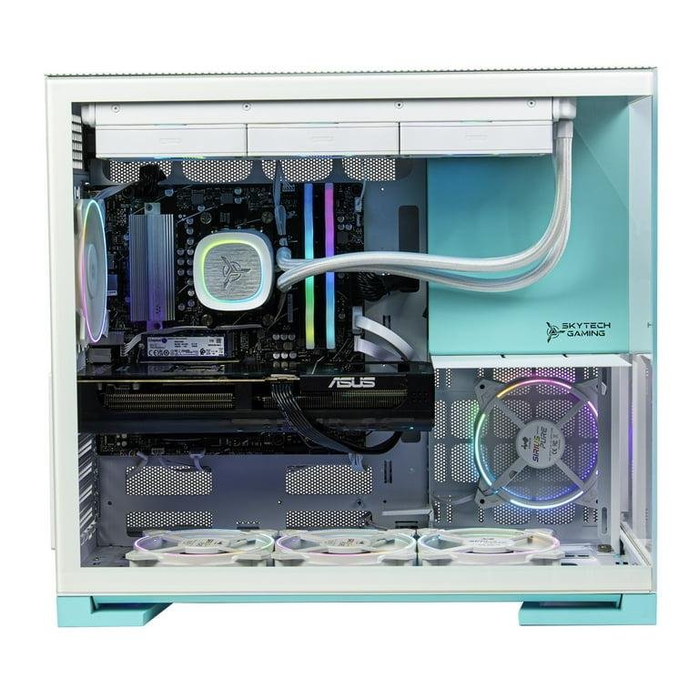 Skytech Aqua Gaming PC Desktop AMD Ryzen 7 7800X3D AMD Radeon RX 9070 XT 1TB Gen4 NVMe SSD 32GB DDR5 RAM, AIO Liquid Cooling Windows 11 - Image 3