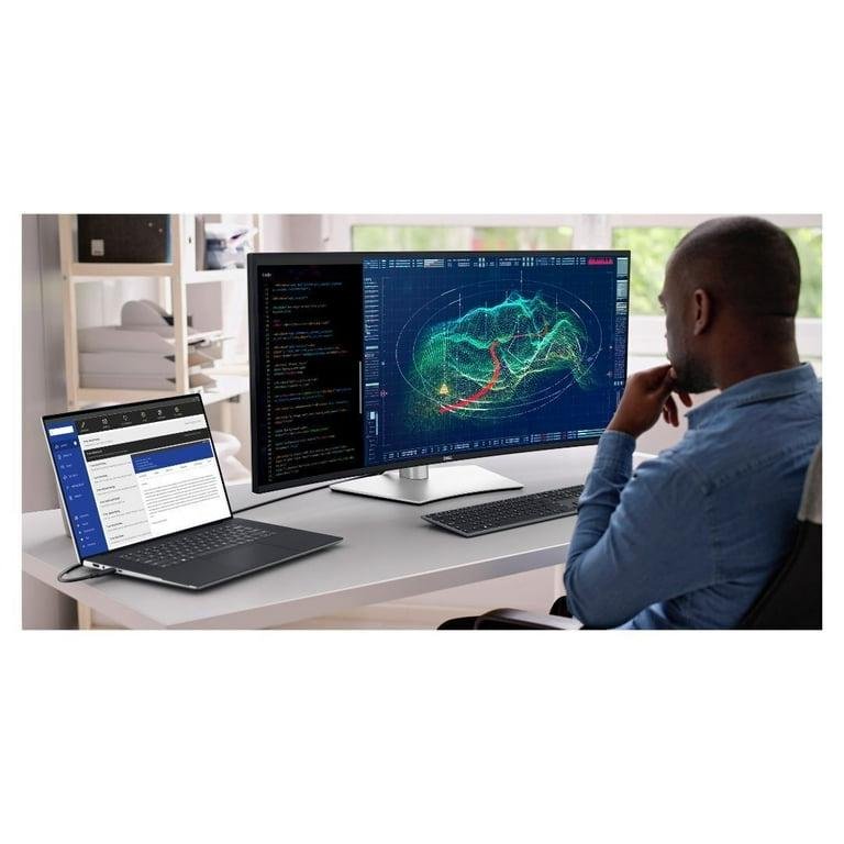 Dell UltraSharp U4025QW 40-Inch Curved Thunderbolt Hub Monitor with 5K Display, Height-Adjustable Stand, and Built-In Ambient Light Sensor (Silver) - Image 7